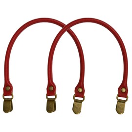 INAZUMA YAK-300A Synthetic Leather Hardware Handle Handle Handle Type Approx. Total Length 11.8 x Thickness 0.2 inches (30 cm) x Thickness 0.2 inches (0.5 cm) #2 Red