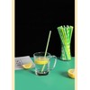 qiqee 150pcs Green Paper Straws for Drinking Disposable Straws Disposable