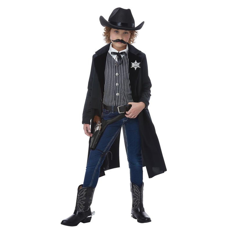 California Costumes Wild West Sheriff/Outlaw Child Costume Black/White
