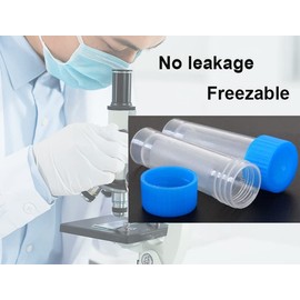 Limeow 40 pieces 5 ml plastic cryo tubes, graduated cryo tubes, test tube test tube, test tube, sample tube