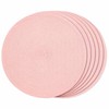FunWheat Round Braided Placemats Set of 6 Place mats for