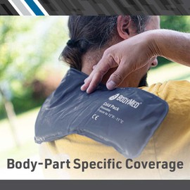 BodyMed BodyMed Heavy Duty Reusable Urethane Ice Pack (2-Pack) for Neck - Professional Grade Cold Therapy for Injuries, Aches, Swelling, Bruises, Sprains - 23 in. Long (Neck Contour)