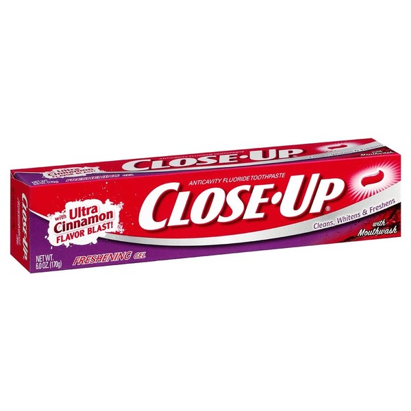 Close-Up Johnson Diversey Red Gel Toothpaste, 6 Ounce - 24 per case.