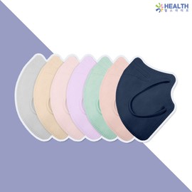 Air Days Freestyle Color Mask 50 sheets Fashion Disposable Bird Beak Type H, Light Gray (Large) / 에어데이즈 프리스타일 컬러 마스크 50장 패션 일회용 새부리형 H, 라이트 그레이(대형)