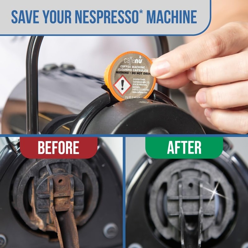 Nespresso Cleaning Capsules x10 - Coffee Machine Cleaner for Crisp