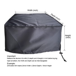 Printer Dust Cover Heavy Duty Case Compatible with Brother Inkjet MFC-J6955DW/MFC-J6940DW/ Compatible with HP OfficeJet Pro 7740 Wide Format Printer(G5J38A#B1H)/ -23.6Wx19.6Dx15.7H in