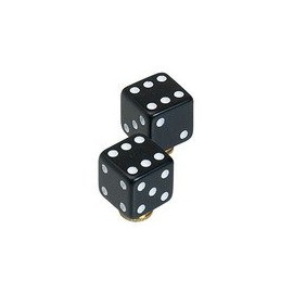 GIZA PRODUCTS VLC03300 Valve Cap, Dice (BLK) for Bicycle