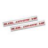 ERPART 2X (Pair/Set) 5.0L Coyote V8 RED on Silver Highly