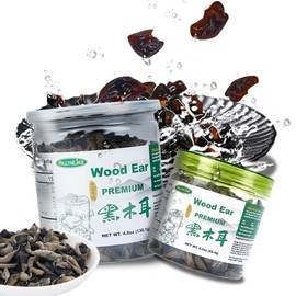 MillynLike 2.2oz Premium Dried Woodear Mushrooms (Black Fungus) 黑木耳 for Asian cooking - 100% Natural, NO Preservatives, Rich in Iron & Fiber