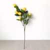 Artificial Lemon Branch 65cm Yellow Lemon Long Branches Leaves Green