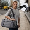Kookoomia Gym Bag with Shoes Compartment and Wet Pocket Convertible