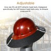 AFP Full-Brim Tinted Smoke Polyurethane Plastic Sun Shield Hard Hat