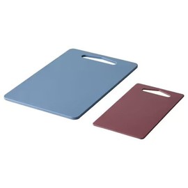 BERGTUNGA Beritunga Cutting Board Set of 2 - Dark Blue/Red 605.569.06