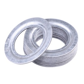 Ypzxola 100 Pcs Rigid Reducing Washer 3/4'' x 1/2'' Zinc Plated Steel Reducing Washer for Metal Outlet Box Knockouts, Corrosion-Resistant Reducing Ring for Secure and Tight Connections (3/4" x1/2")
