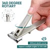 Nail Clippers for Seniors, 360 Degree Rotary Fingernail and Toenail