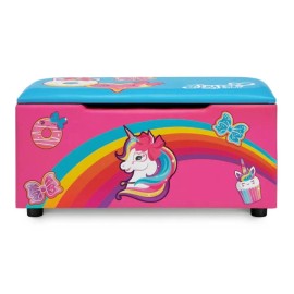Delta Children JoJo Siwa Upholstered Storage Bench for Kids