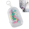 Clear Figures Display Bag, Portable Figures Storage Bag with Keychain,