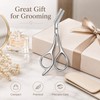 Eyebrow Scissors with Built-In Comb for Precision Trimming – Stainless