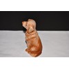 Adorable 3.5" Golden Retriever / Labrador Lab Wood Look Puppy