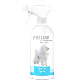Fellon Anti-Filz für Hunde - Entfilzungsspray, 100% natürlich & pH-neutral - Fellpflege für Kurzhaar, Langhaar, Jede Art von Hund - Erleichtert das Kämmen/Bürsten - Sprühflasche, 500 ml
