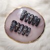 [Handmade nail tip] semi-black - lipstick / [수제네일팁] semi-black -