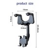 Miniduino 360° Car Phone Holder Rotatable And Retractable Rearview Mirror