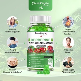 Greenpeople Berberine Advanced Gummies – 1500mg Herbal Metabolic & Immune Support