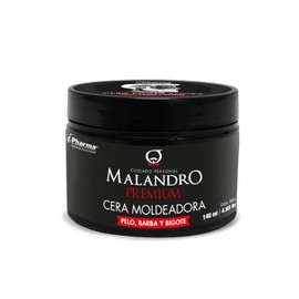 Cera Modeladora Premium para pelo, barba y bigote Malandro de 140 ml