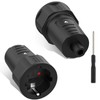 MejaRizon Schuko Coupling, Pack of 2 Schuko Plug Coupling with
