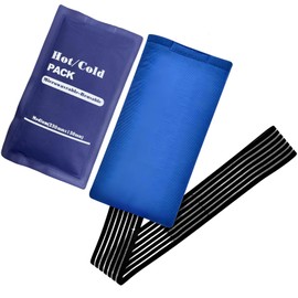 2 PCS Knee Ice Pack Wrap, Ice Packs for Sports Injuries Cold Hot Packs for Knee