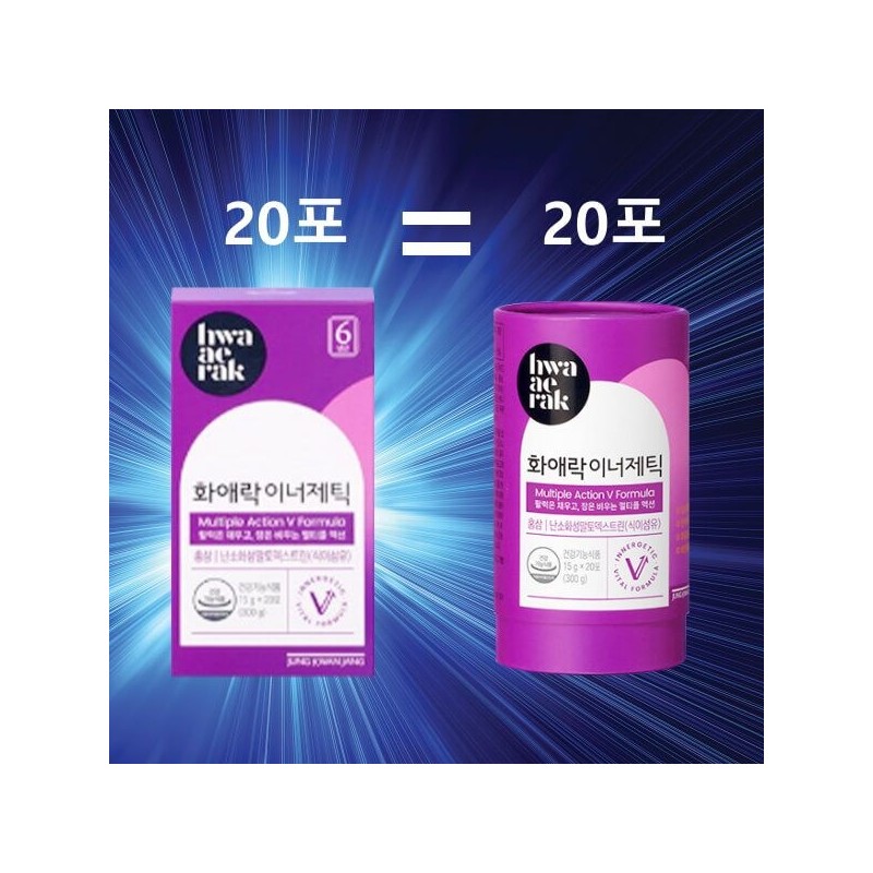 Jeonggwanjang CheongKwanJang Hwaerak Innerjet 20 sachets / 정관장 화애락 이너제틱