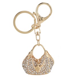 Rhinestone Keychain, Ladies Handbag Shape Key Ring Hanging Purse Pendant Handbag Charm for Mother's Day Valentines