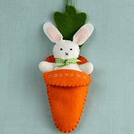 Corinne Lapierre Bunny in Carrot Felt Craft Mini Kit