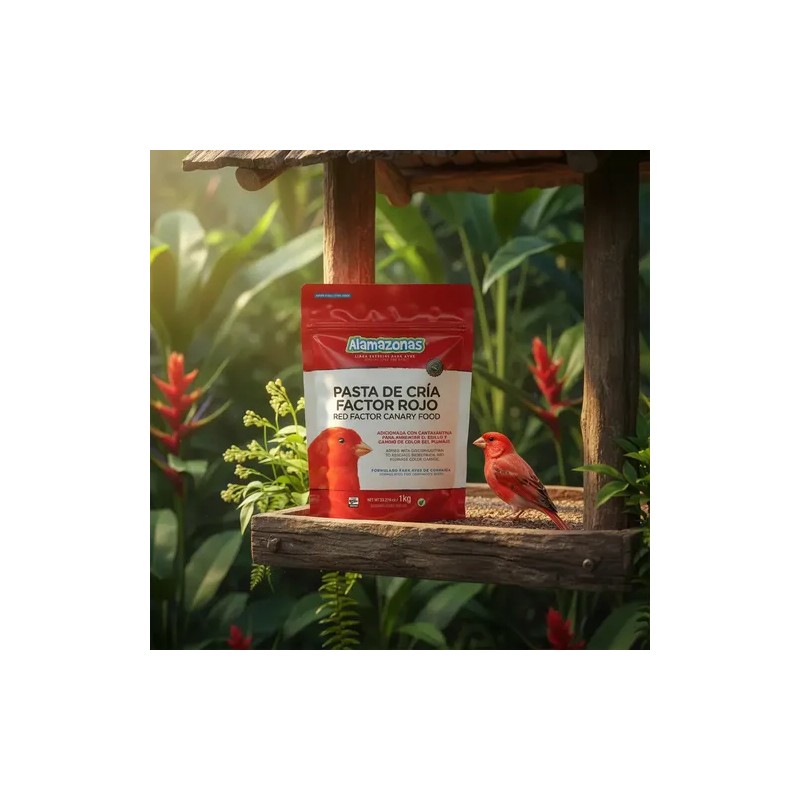 Pasta de Cría Factor Rojo 1kg Alamazonas Breeding Paste with