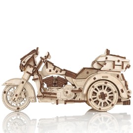 EWA Eco Wood Art 3D Trike Puzzle - Innovative Wooden Craft Kit - Sustainable DIY Assembly Model for Adults