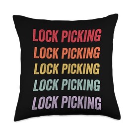 Lock Picking Throw Pillow