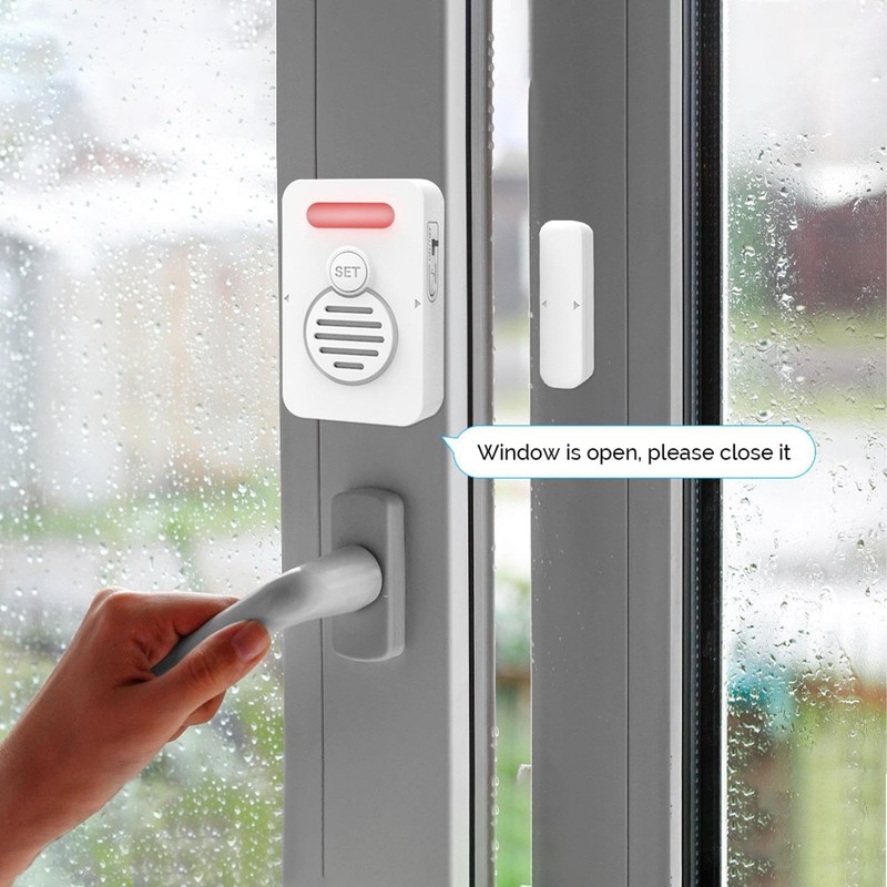 Door Alarms When Opened, Door Open Sensor, Voice Alert, Ajar