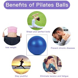 XIECCX Mini Yoga Balls 9 Inch Exercise Pilates Therapy Balance Micropore Ball Barre Equipment for Home Stability Training Physical Core Training(Grey)