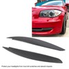 2 Pcs Headlight Eyebrow Front Left Right Light Eyelid Trim