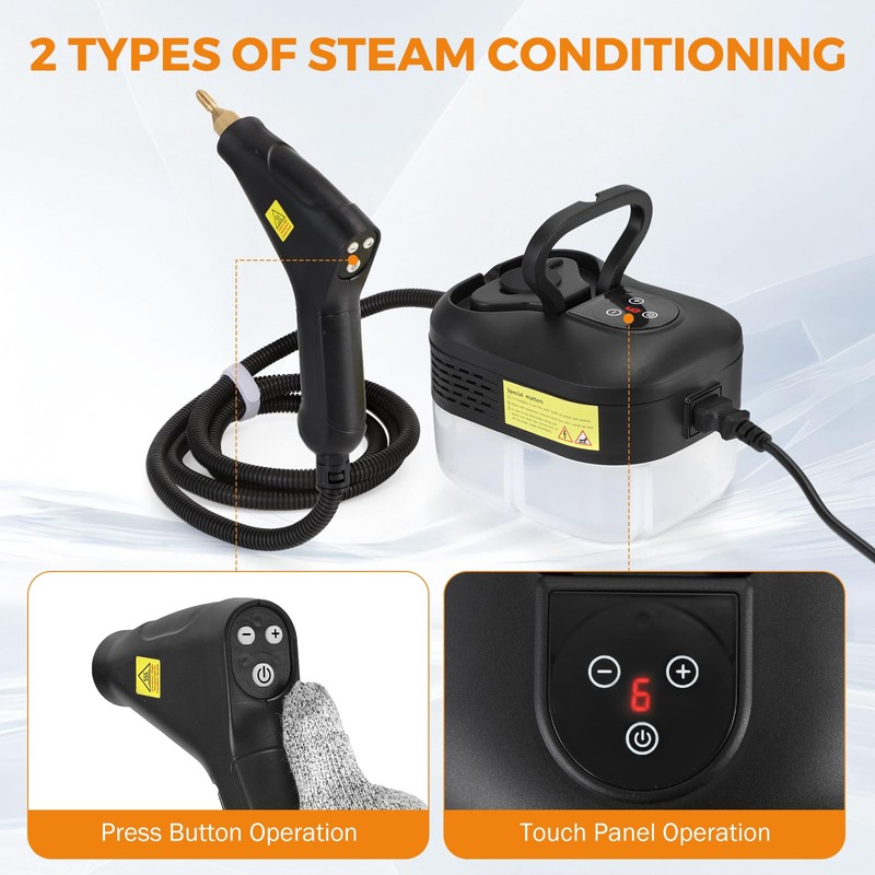 BEAMNOVA Steam Cleaner for Car Detailing 1.2L (41oz) Water Tank