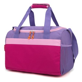 HawLander Sport Duffle Bag for Kids Boys or Girls, Small Gym Bag for Sports (Rose Purple)