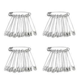 Qjaiune 500 PCS 19mm / 3/4 Inch Safety Pins Heavy Duty Quilting Pins, Small Safety Pins Size 00, Silver Metal Sewing Pins, Mini Safety Pins for DIY Crafts Jewelry Making Baby Clothing (Nickel Plated)