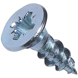 AERZETIX - C44781 - Set of 100 - Wood Screws - Diameter 3 x 10 mm - Galvanised Steel Metal - Countersunk Head - Cross-shaped Pozidriv - Colour Silver - for Quick and Easy Installation