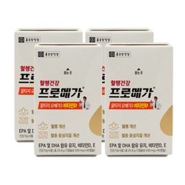 Chong Kun Dang Health Blood Circulation Health Promega Altige Omega 3 Vitamin D 430mg x 60 capsules x 4 boxes / 종근당건강 혈행건강 프로메가 알티지 오메가3 비타민D 430mg x 60캡슐 X 4박스