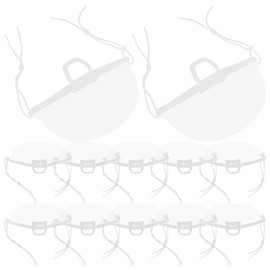HOLIDYOYO Clear Mouths Mask 20pcs Anti-fog Faces Mouths Shield Reusable Spit Guard Faces Covering Washable Catering Mask for Restaurant Kitchen BBQ
