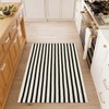 Sungea Striped Outdoor Rugs 3'x5', Cotton Hand Woven Rug Front