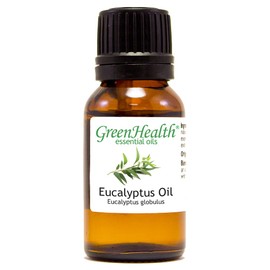 Eucalyptus – 1/2 fl oz (15 ml) Glass Bottle – 100% Pure Essential Oil – GreenHealth