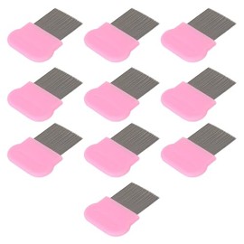 Peine para Quitar Piojos, Acero Inoxidable, 10 Piezas, Peine para Piojos con Dientes Finos para el Hogar
