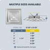 Hart & Cooley Steel 4-Way Diffuse with 3 Cone Design