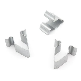 VVO Fasteners- Silber Metall-Clips. Himmel, Sonnenblende und Dachkonsole. Kompatibel mit einigen Seat Leon, (Packung mit 10 Clips)